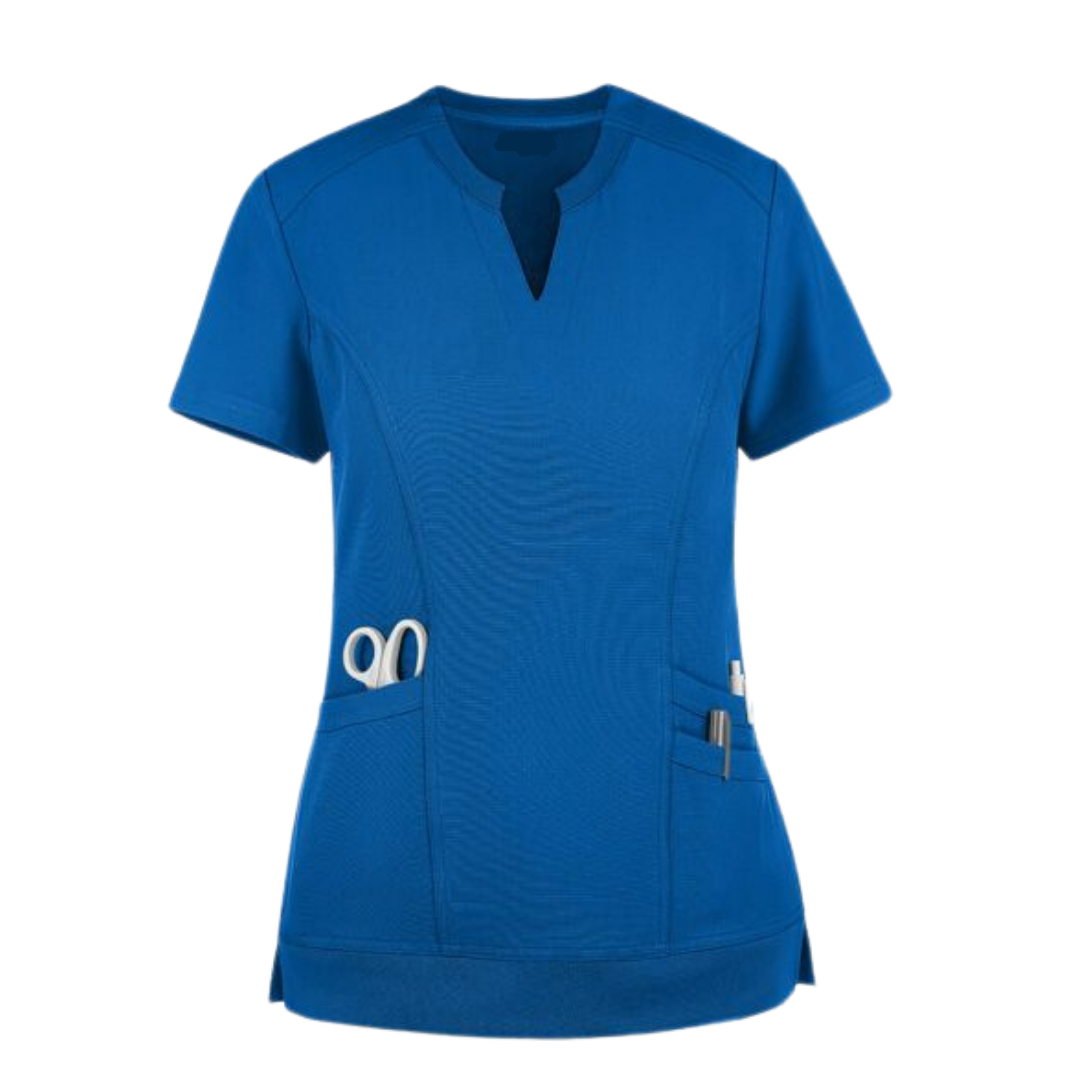 Fashion stretch Colors Designs Men Medical Scrubs Top - Cotton PE Spandex - High quality Hospital Uniforms