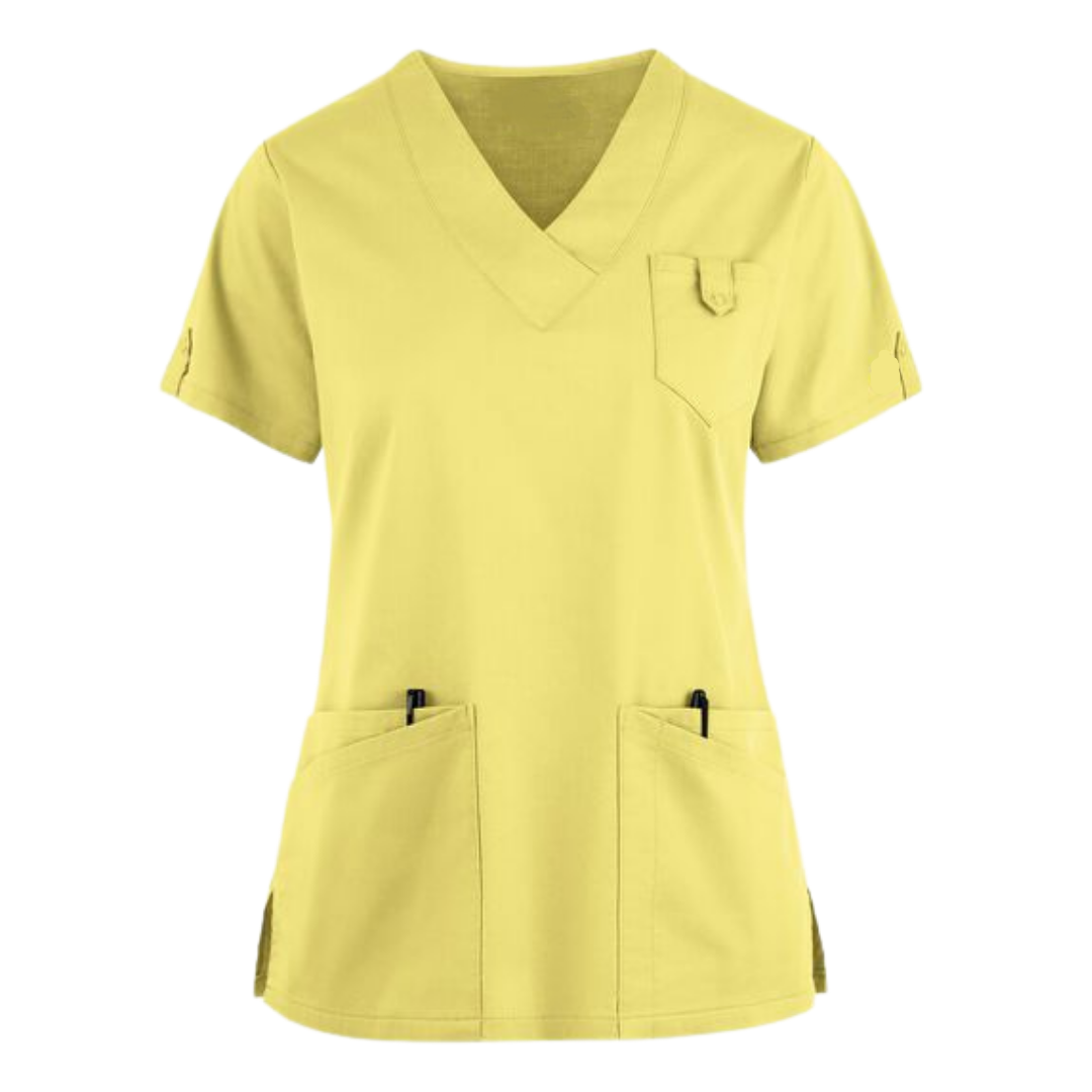 Fashion stretch Colors Designs Men Medical Scrubs Top - Cotton PE Spandex - High quality Hospital Uniforms