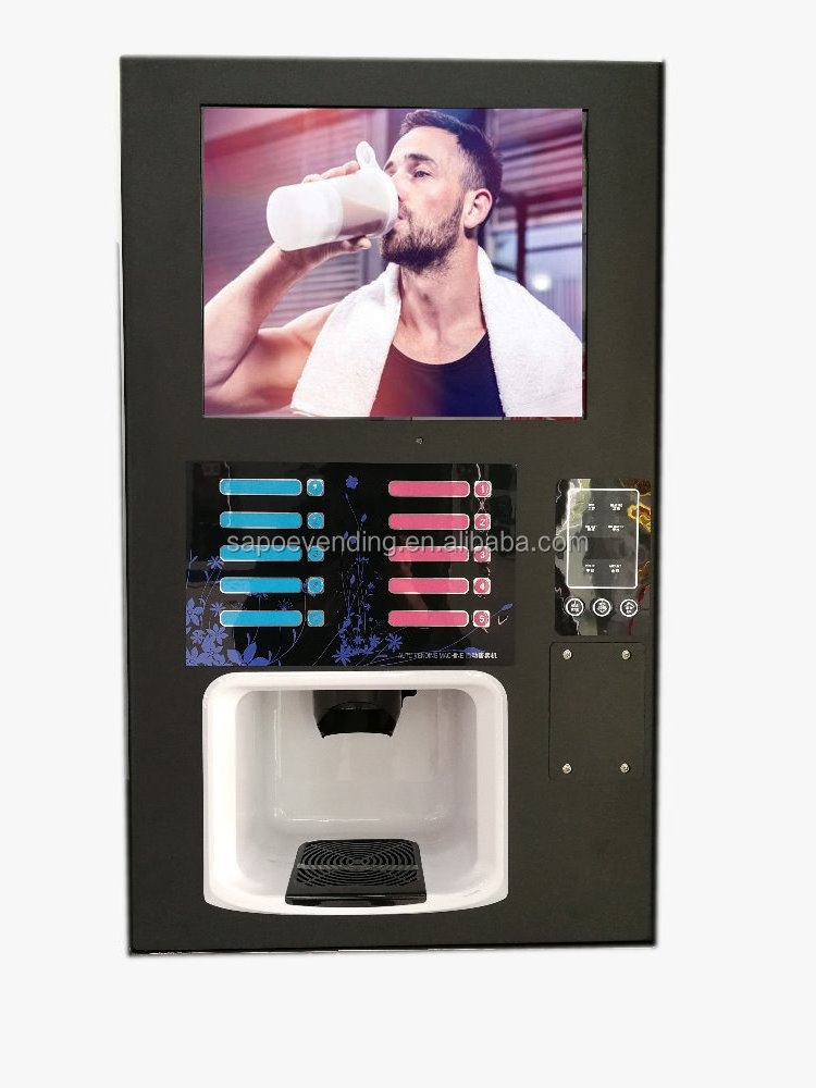 Whey shake dispenser,/Coin operated Protein Shake /proten vending achine/ water dispenser