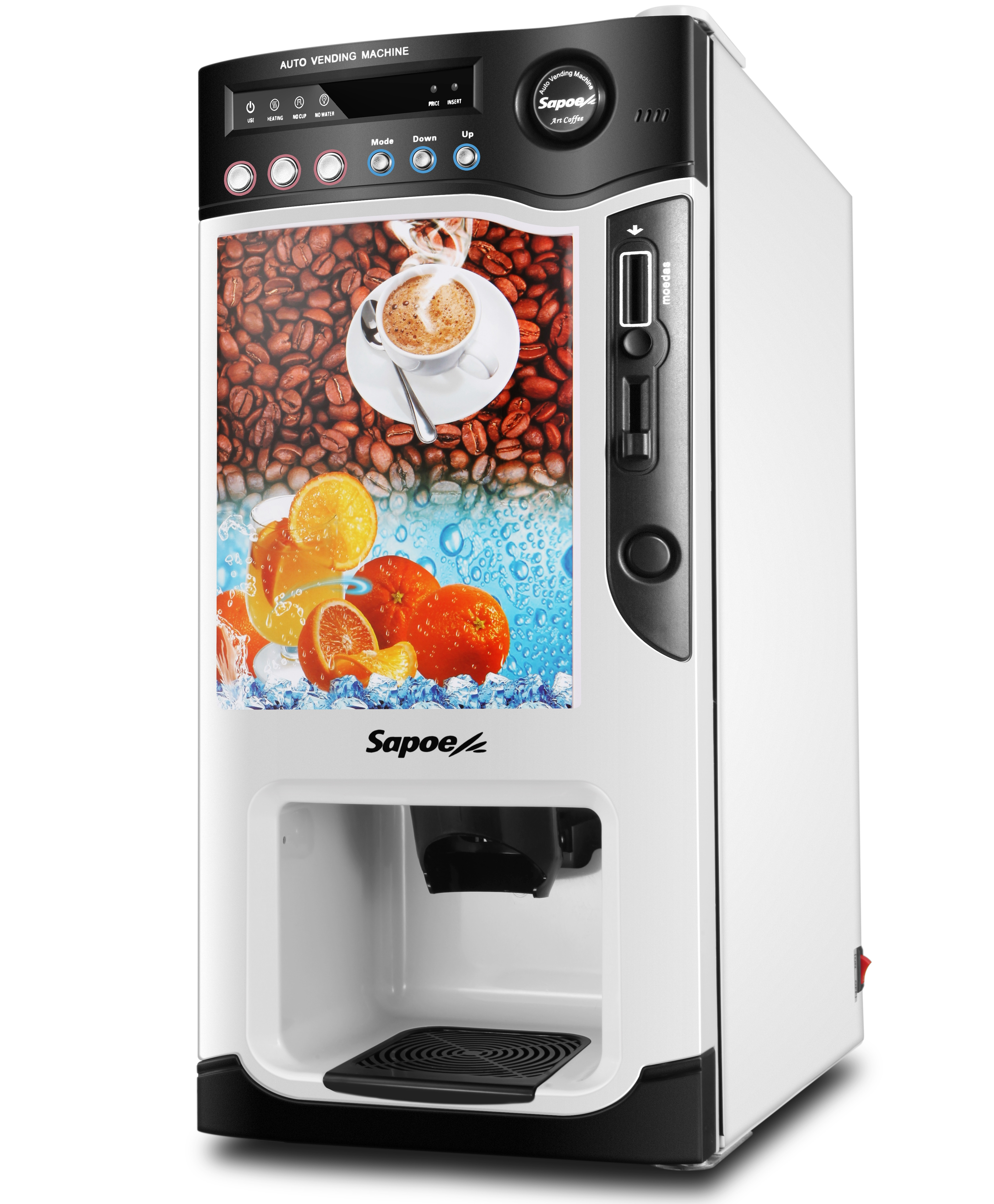 3 hot and 3 cold protein shake milk coffee vending machine in GYM