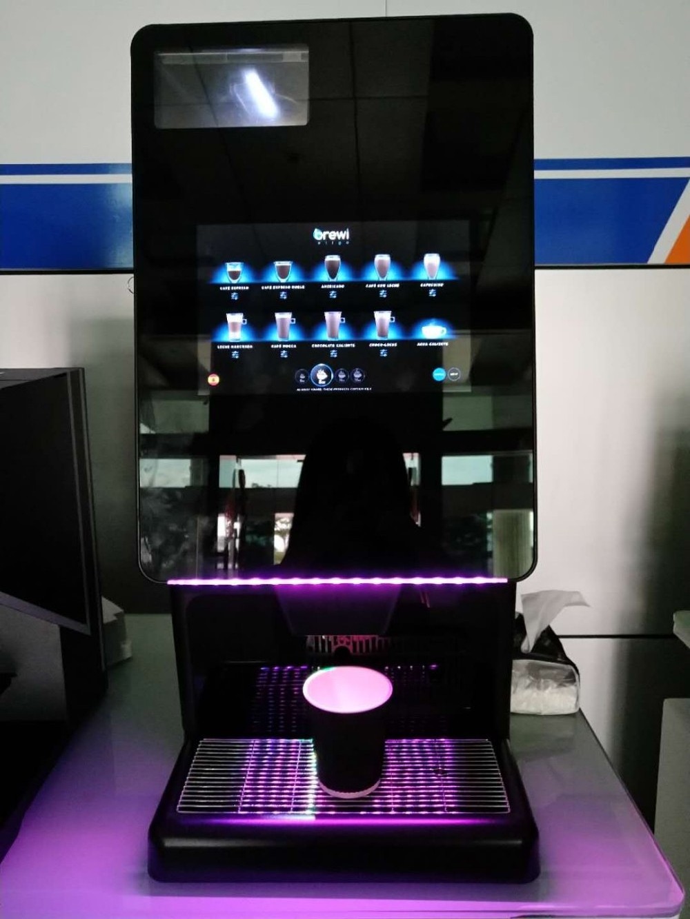 New Smart Self Service Freshly Ground Hot Coffee Vending machine