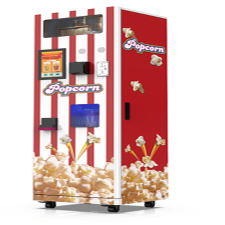 Commercial Luxury Support Coin/Banknote/Qr Code Automatic Popcorn Vending Machine