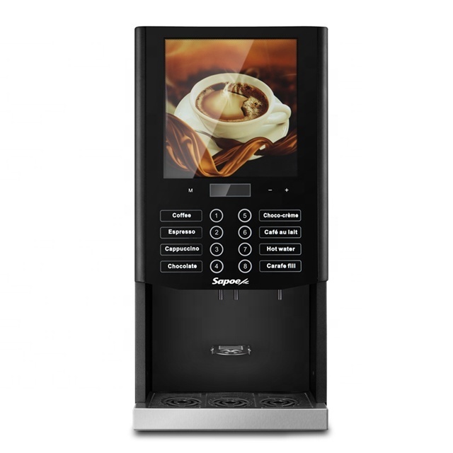 Cappuccino Equipment Automatic Expresso Coffee Vending Machine Professional Coffee Mix Dispenser for Sales