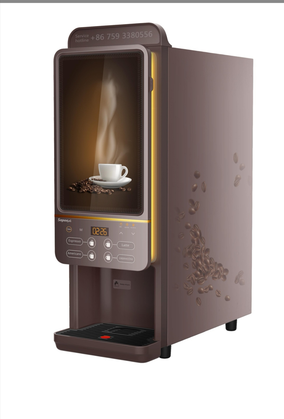 Automatic Hotel Coffee Vending Machine for Commercial Using with Competitive Price