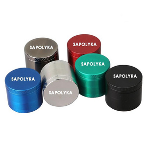 Metal Jar Herb Grinder Smoking Accessory Portable Custom Logo Engraved Herb Grinder Herbal