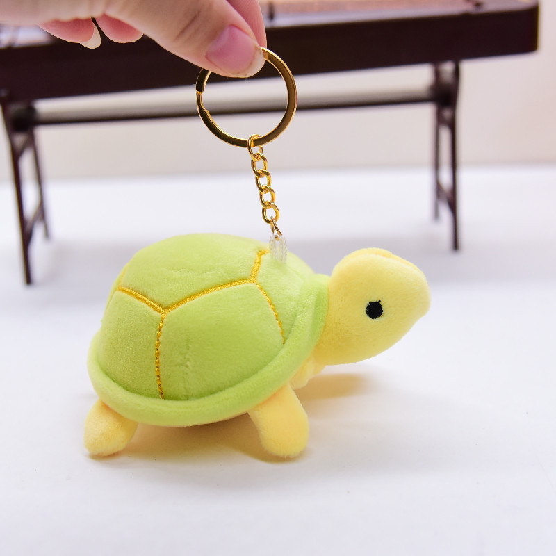 Cute flip octopus pendant plush toy key chain turtle trinket small turtle doll sea animal