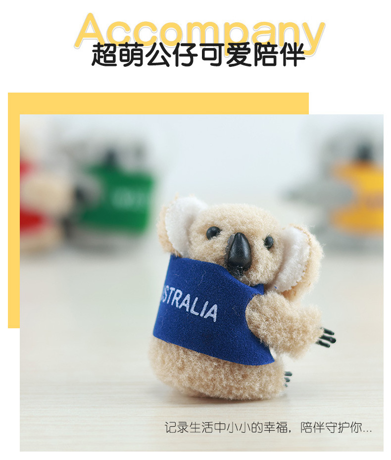 Q version of the cute koala doll little girl scratch clip hairpin plush koala clip plush toys