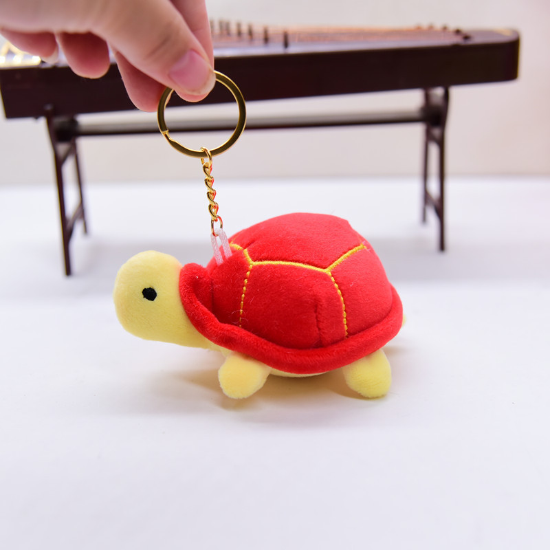 Cute flip octopus pendant plush toy key chain turtle trinket small turtle doll sea animal