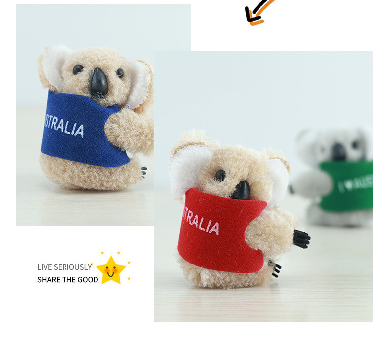 Q version of the cute koala doll little girl scratch clip hairpin plush koala clip plush toys