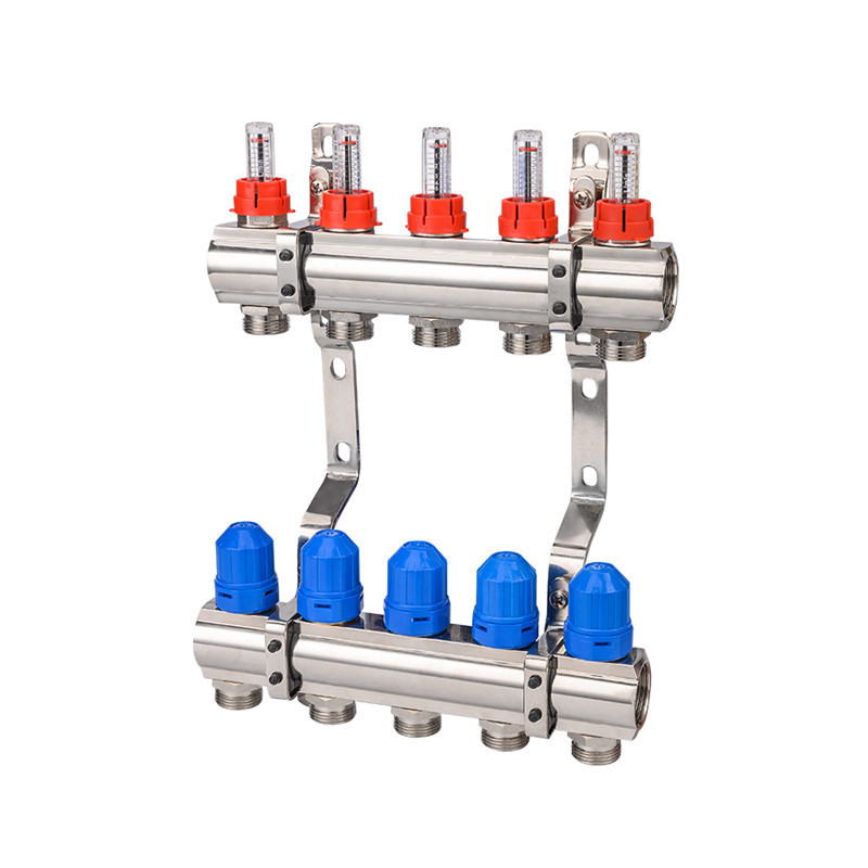 Brass Underfloor manifold for radiant floor heat systems distribution manifold radiant heating manifold