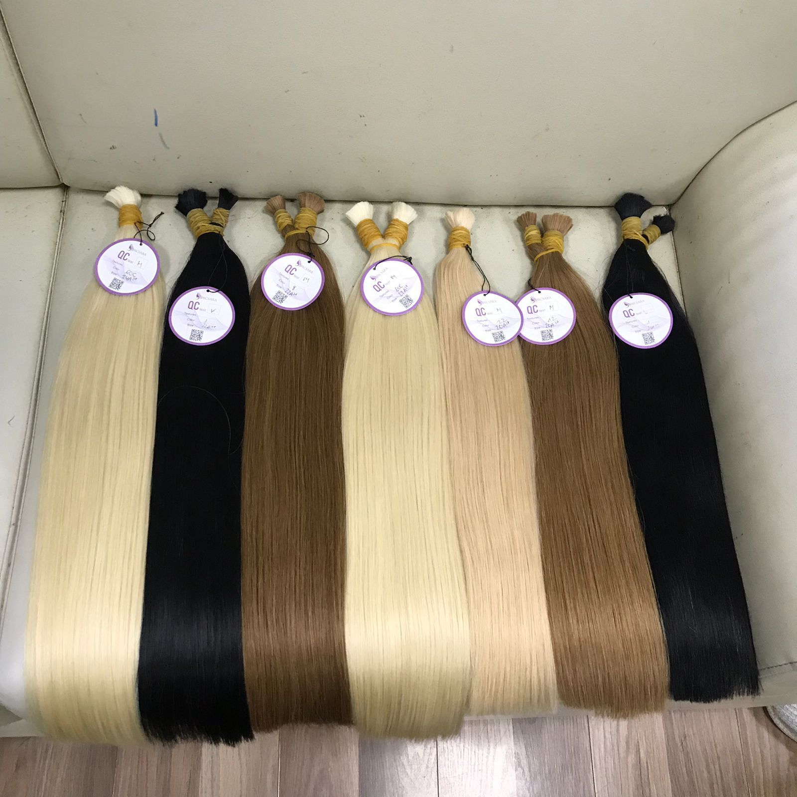 Wholesale BULK HAIR extensions 100 percent top quality Vietnamese human hair extensions braiding Macsara manufacturer