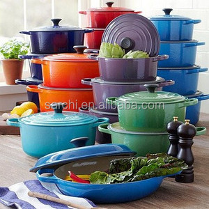 Hot sale Colorful enamel cast iron cooking pot