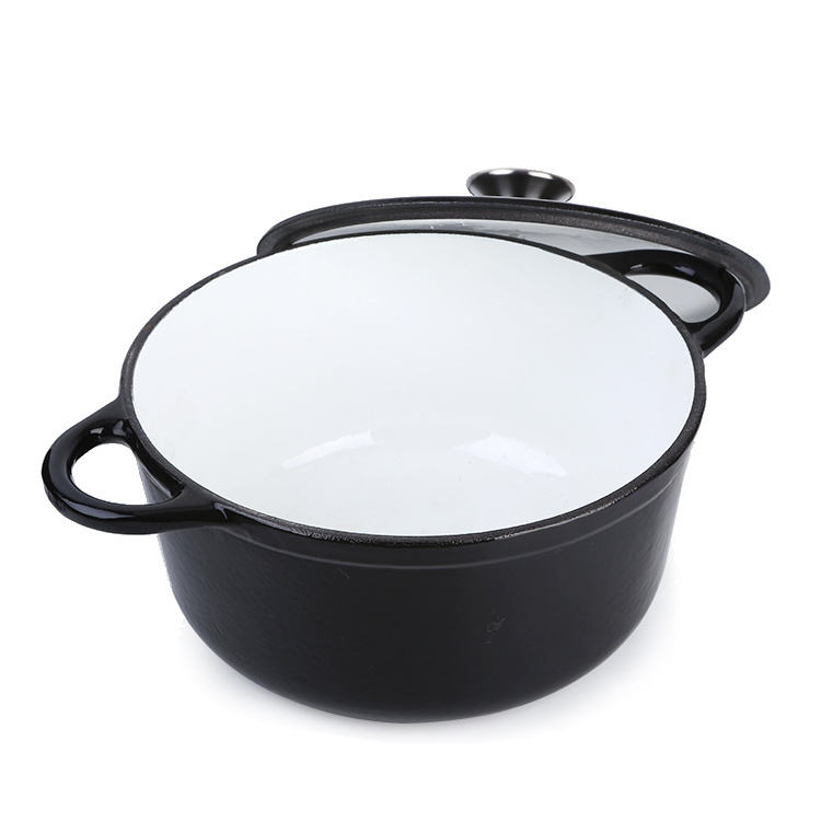 4-Quart Slow Cooker Pot Roast Cast Iron Casserole Cookware