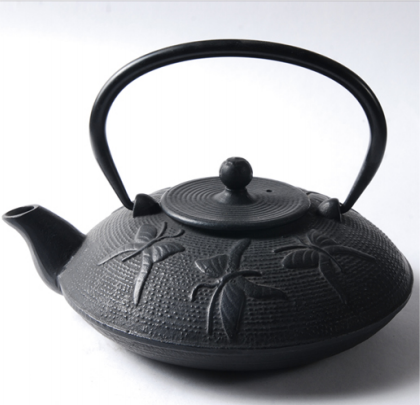 Enamel coating cast iron Tea Kettle with base and filter