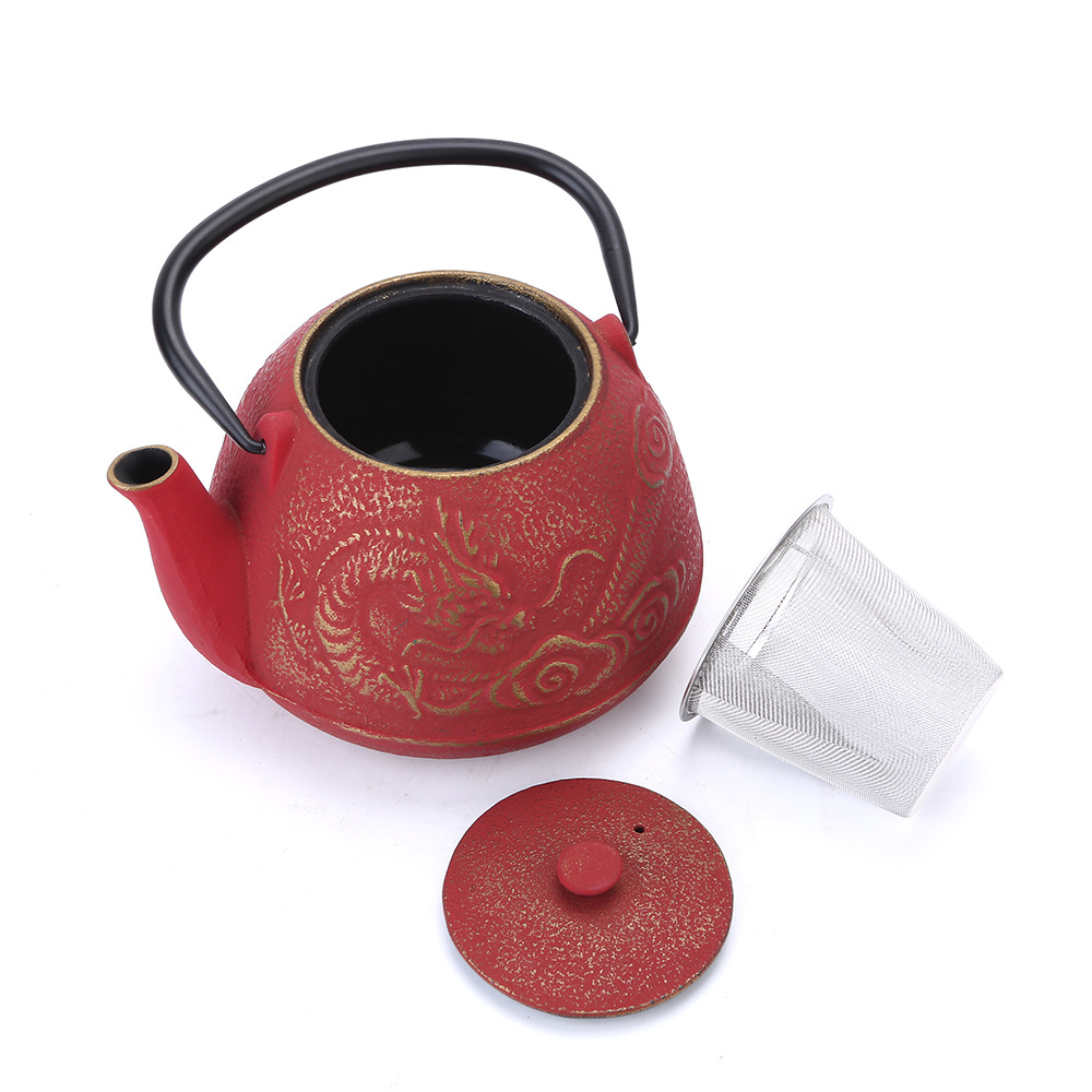 New Customized Enamel Cast Iron Teapot Cast Iron Tea Kettle