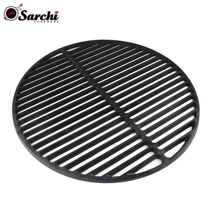 Bbq Campfire Charcoal Grill Cast Iron Grate Grids Sear Grate Fire Pit Round Cooking Grate