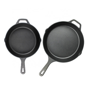 Chemical Free Cookware Set Healthy Cast Iron Fry Pan Set with LFGB