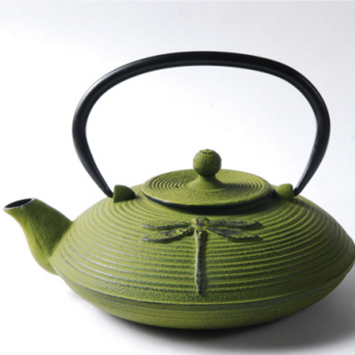 Enamel coating cast iron Tea Kettle with base and filter