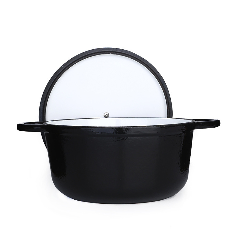 4-Quart Slow Cooker Pot Roast Cast Iron Casserole Cookware