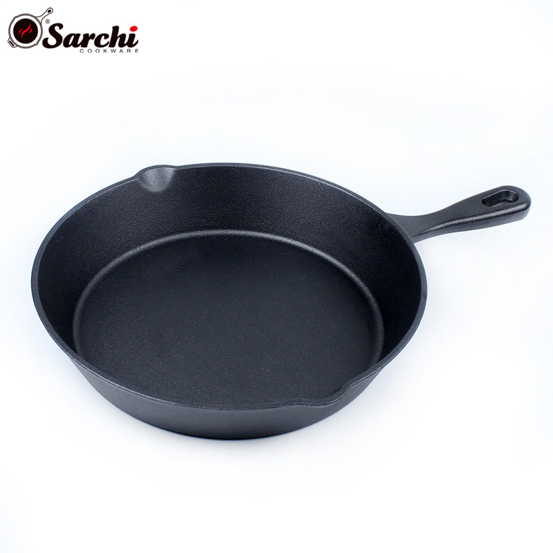 Pre Seasoned Cookware Sets cast iron skillet egg frying pan set for induction cookers