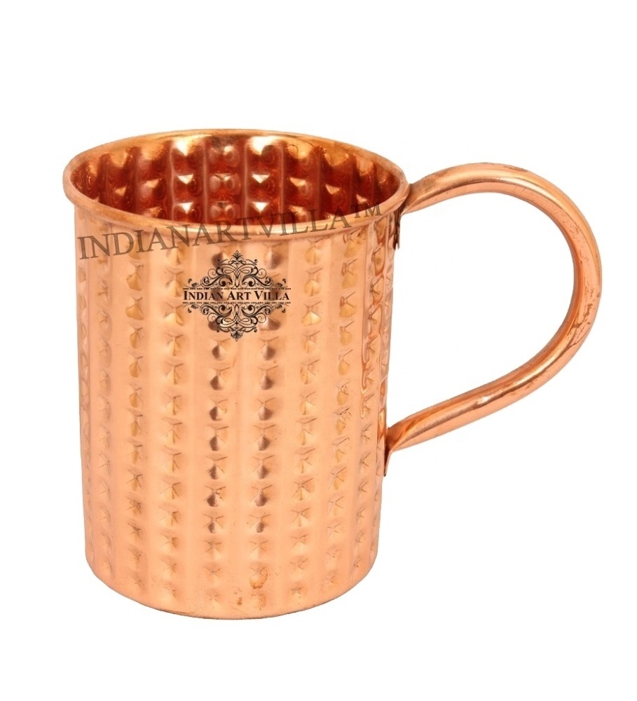 Indian Wholesale Best Quality Copper Moscow Mule Cup 450 Ml For Drink Ware At Offer Price