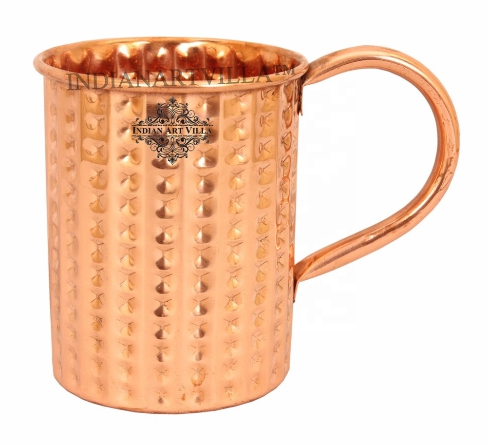 Indian Wholesale Best Quality Copper Moscow Mule Cup 450 Ml For Drink Ware At Offer Price