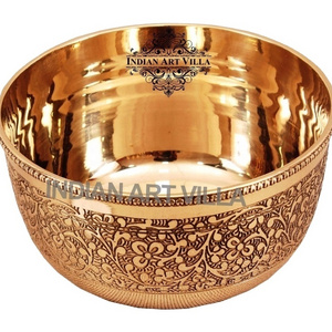 Best Quality Brass Embossed Bowl Katori Home & Hotel Dinnerware Tableware High Quality Product Supplier & Manufacturer