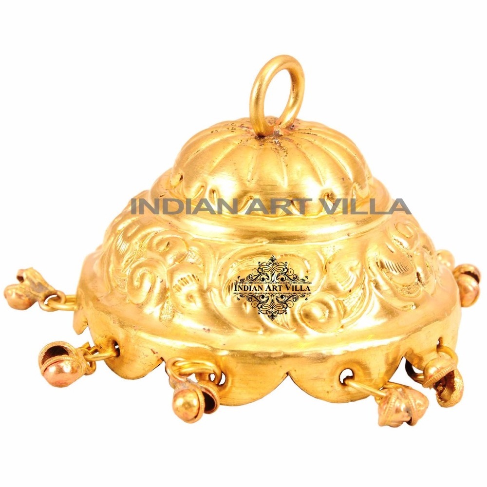 High Quality Brass Designer God Umbrella Spiritual Idol Religious Worship Puja Temple Home Decor Religious Crafts For Sale