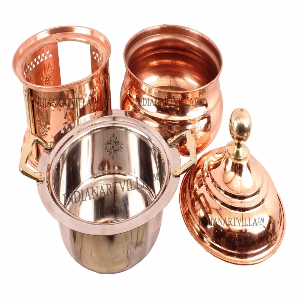 High Quality Steel Copper Chaffing Dish Buffet Set At Wholesale Price Handmade Product Manufacturers And Exporters From India