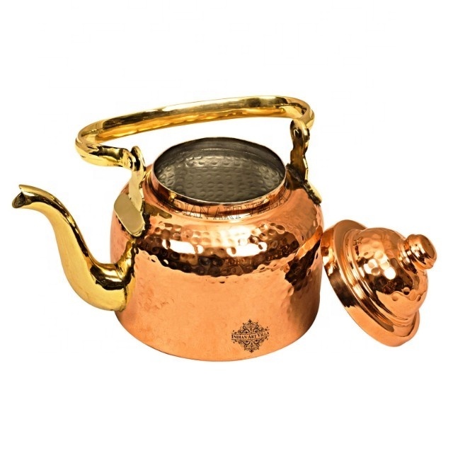 Personalized Pure Copper Tea Pot In Coffee & Tea Set At Wholesale Price Copper Tea Pot Kettle Inside Tin Lining Suppliers