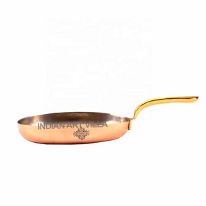 Solid Copper Pan and Pot Plain Oval Pan at Wholesale Price Copper Inside Tin Lining Manufacturer & Exporter from India Worldwide