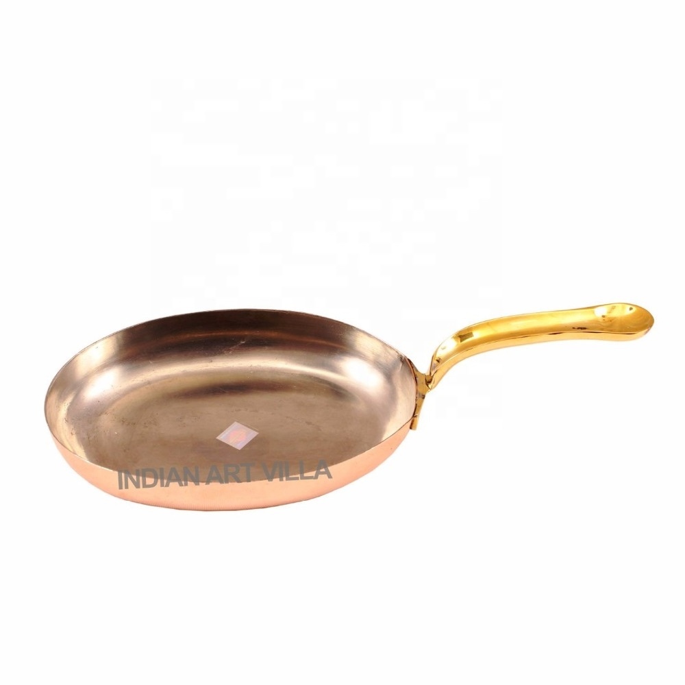 Solid Copper Pan and Pot Plain Oval Pan at Wholesale Price Copper Inside Tin Lining Manufacturer & Exporter from India Worldwide