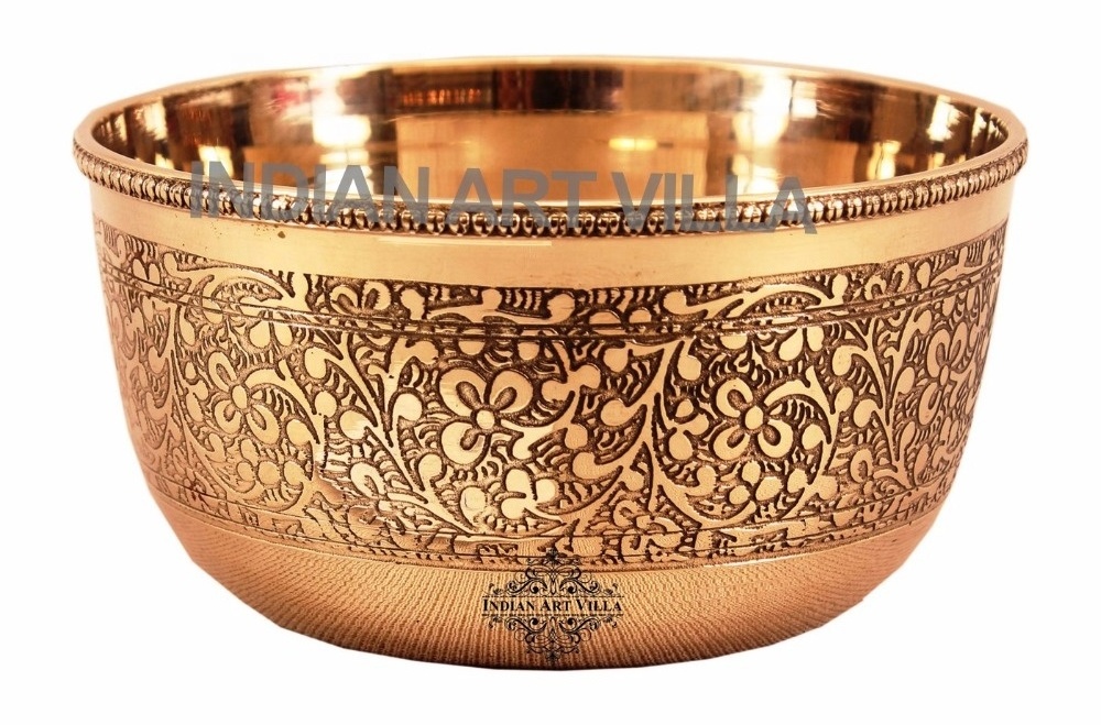 Best Quality Brass Embossed Bowl Katori Home & Hotel Dinnerware Tableware High Quality Product Supplier & Manufacturer