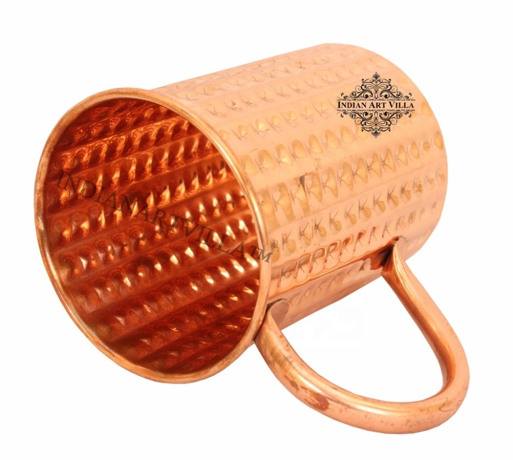 Indian Wholesale Best Quality Copper Moscow Mule Cup 450 Ml For Drink Ware At Offer Price