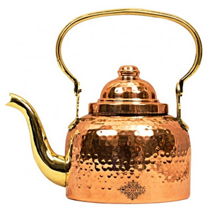 Personalized Pure Copper Tea Pot In Coffee & Tea Set At Wholesale Price Copper Tea Pot Kettle Inside Tin Lining Suppliers