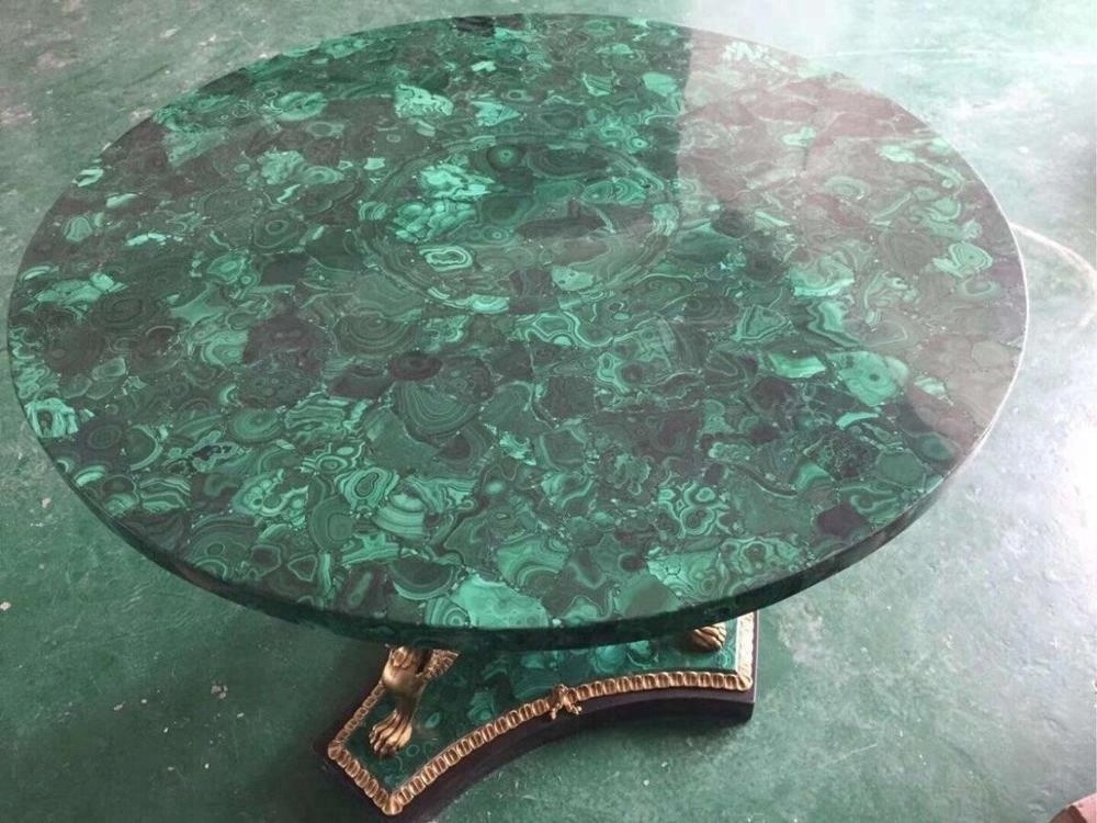 customized malachite green stone agate tables