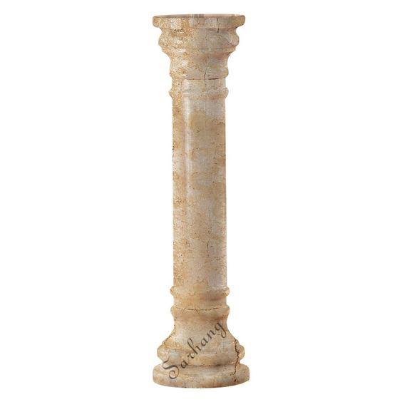 Factory price hand carved garden high natural marble stone columns