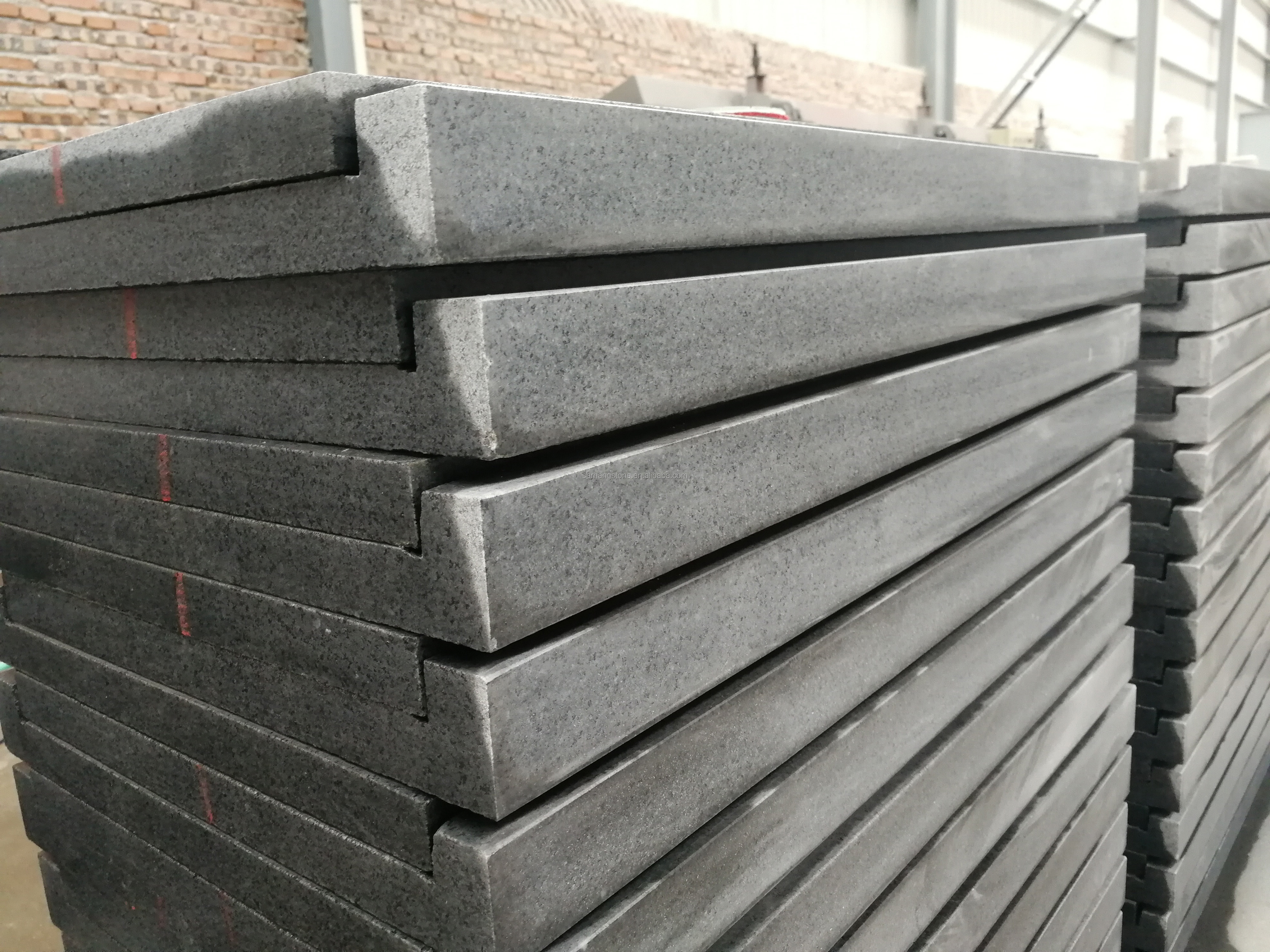 Grey Granite Swimming Pool Edge Bullnose Coping Tile