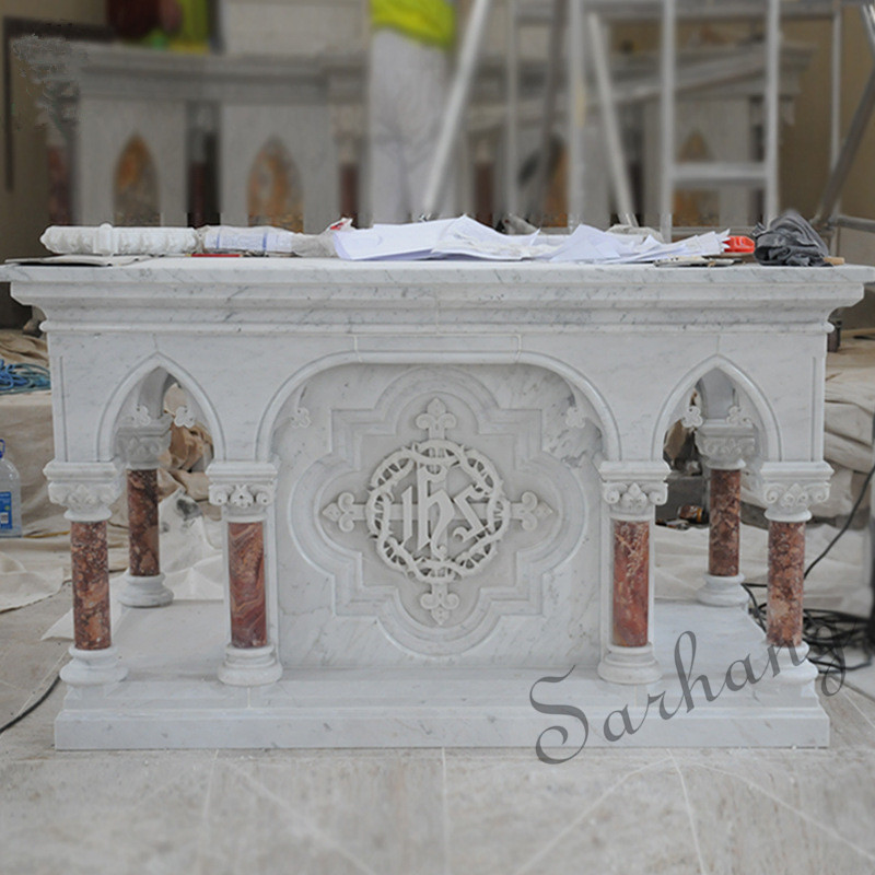 Large-scale sales master hand-made high-rise church marble altar