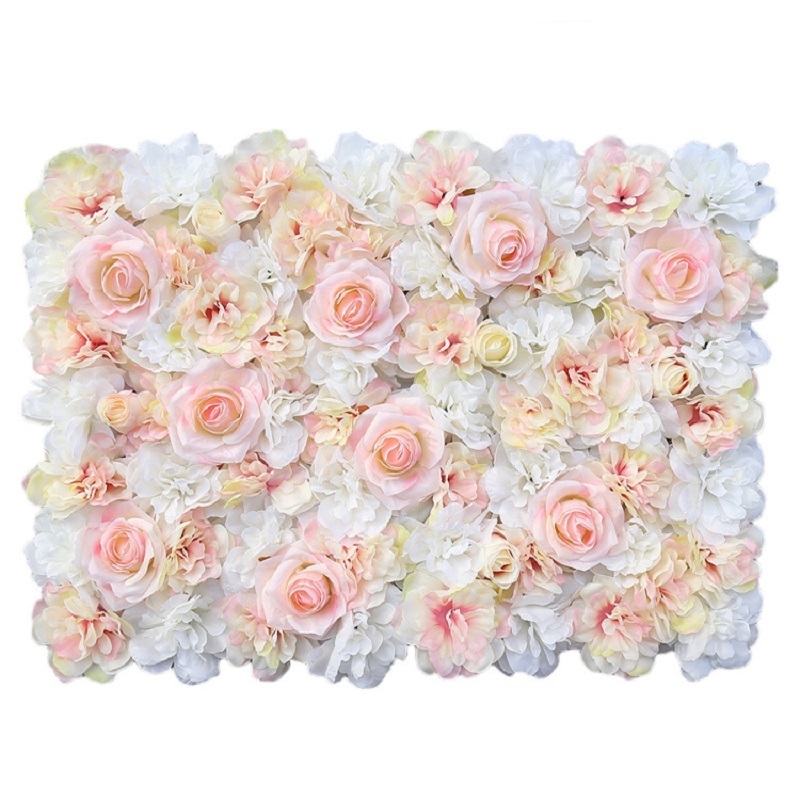 Wedding Supplies Home Floral Decoration Rose Hydrangea Silk Artificial Decorative Flower Wall Backdrop