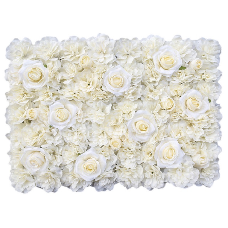 Wedding Supplies Home Floral Decoration Rose Hydrangea Silk Artificial Decorative Flower Wall Backdrop