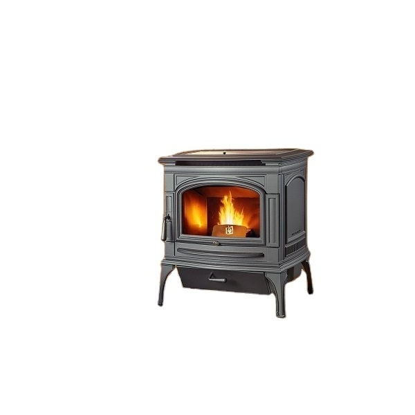 10kw Modern Portable European Cast Iron Smokeless Wood Pellet Stove Burner Pellet Burmning Stove for Home