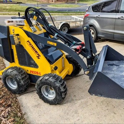 Small Skid Steer Front End with Bucket Mini Steer wheel Loader Attachment for sale