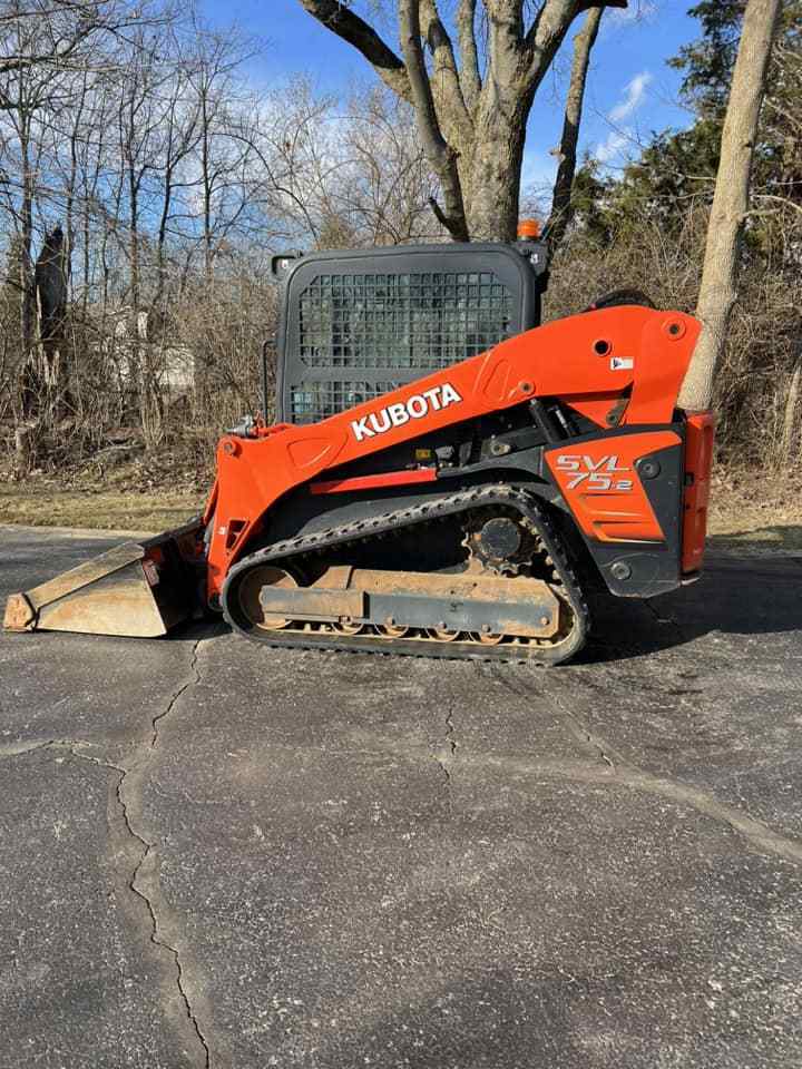 used Kubota SVL 75-2 Tracked Skid Steer  Loader 4WD Tractor With Front End Loader Construction Machine