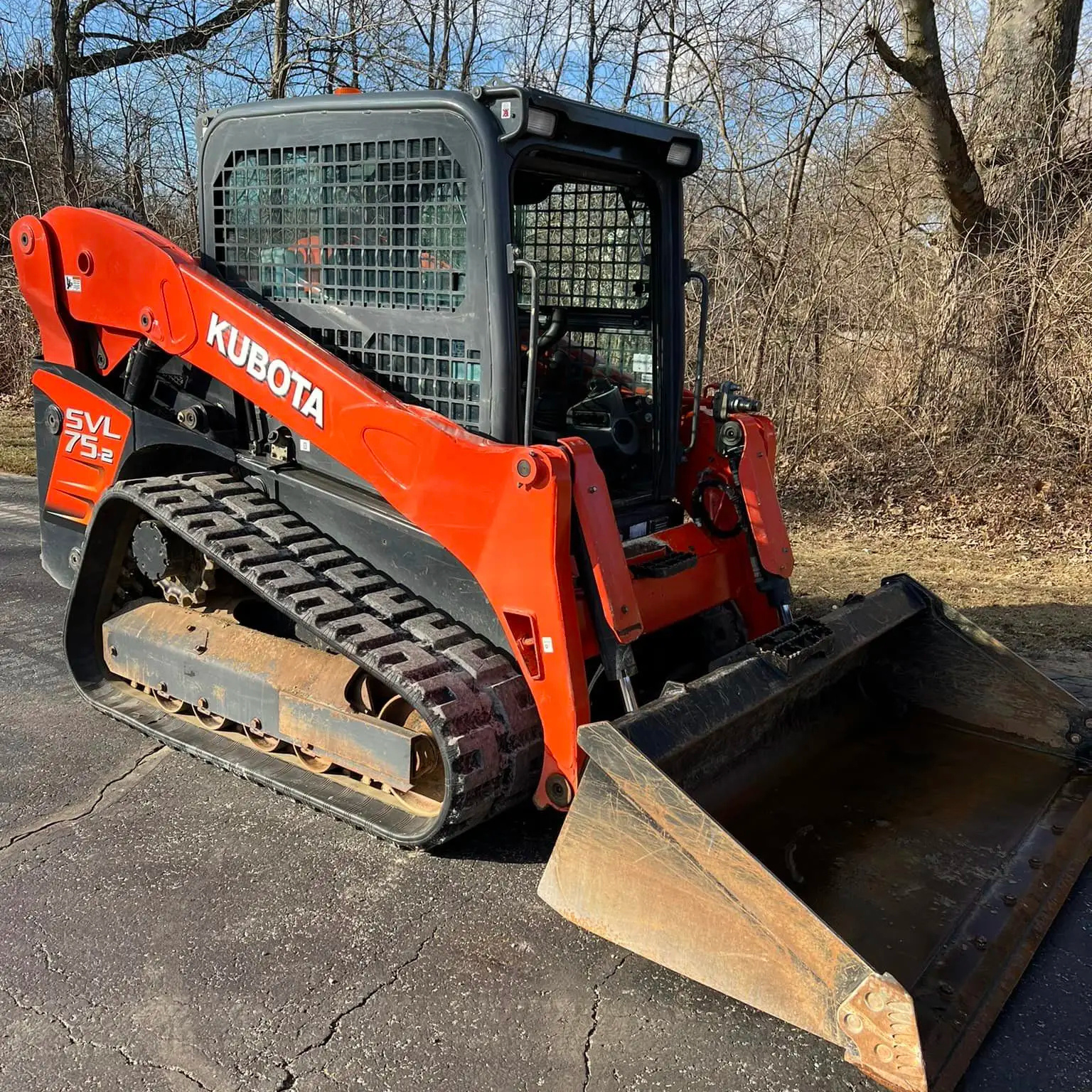 used Kubota SVL 75-2 Tracked Skid Steer  Loader 4WD Tractor With Front End Loader Construction Machine