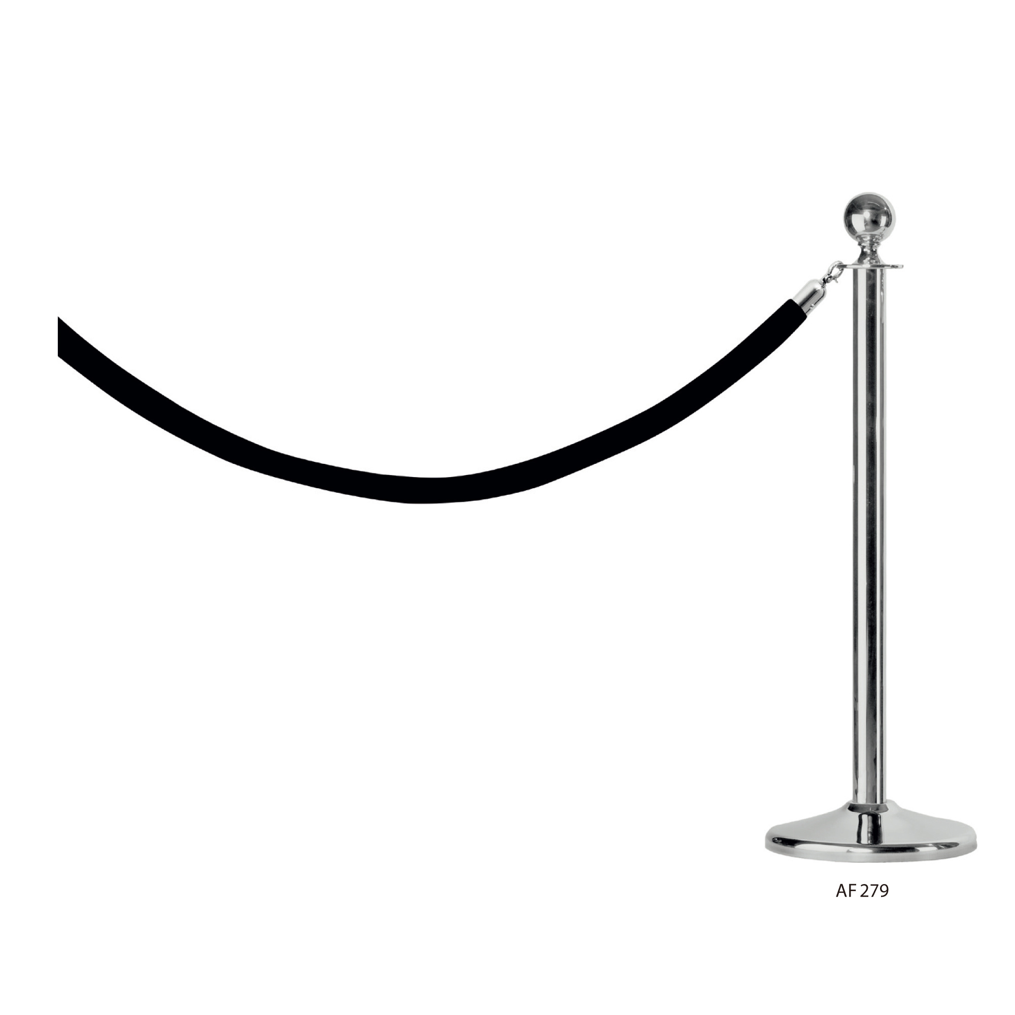 Stainless steel High Quality Stanchion Barrier Stand Rope Red Black Queue Line Barrier