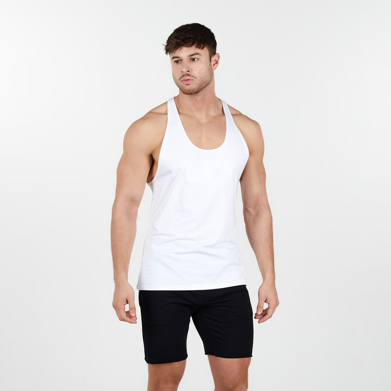 Custom Logo Tank Top Fitness Wear Men eco friendly Bamboo tee shirts Workout Clothing Plus Size Sport Gym Men's Vests