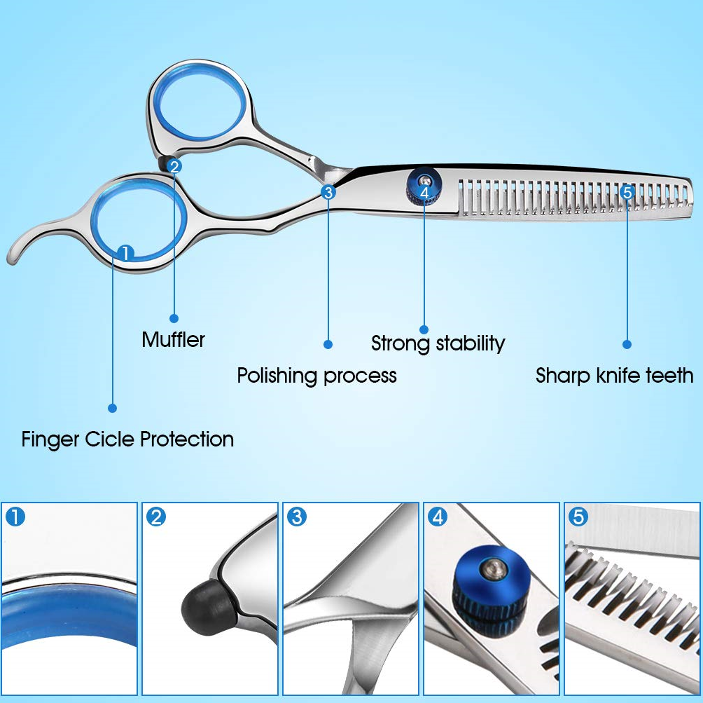 Hair Thinning Shears Professional Barber Sharp Layering Haircut Scissors for Hair Stainless Steel Hair Cutting Scissors Salon