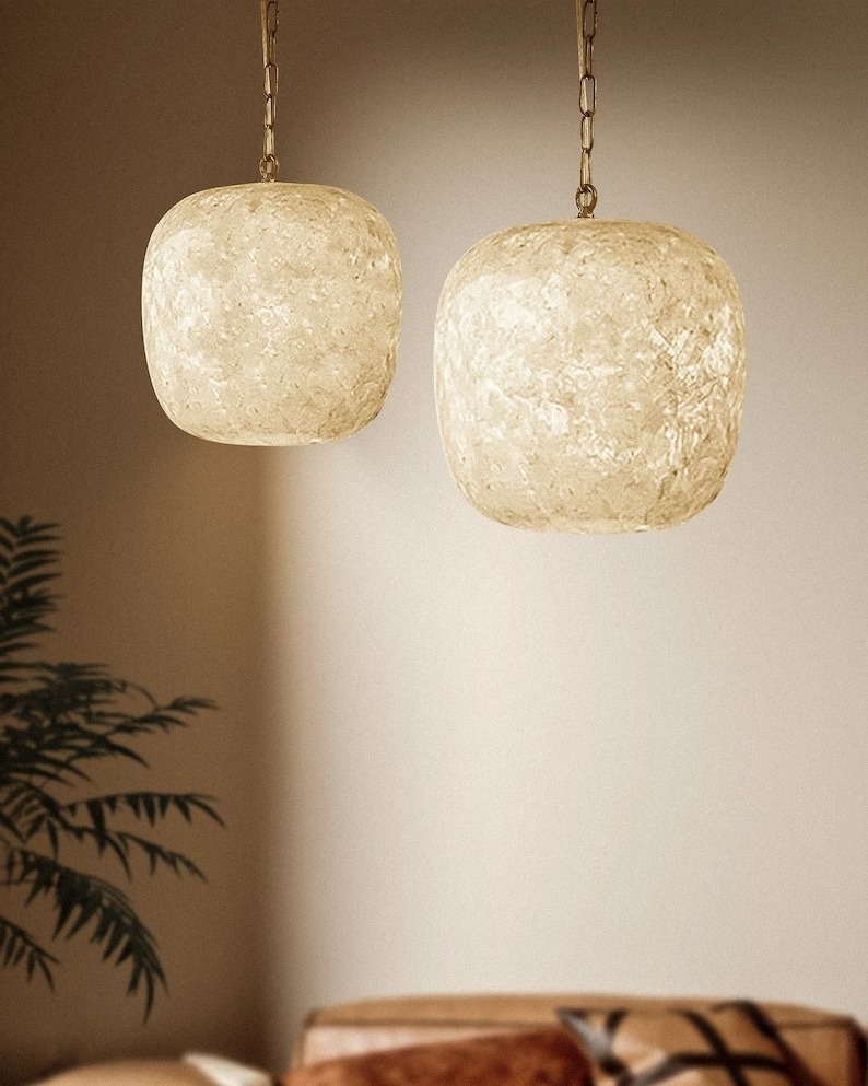 alabaster stone hanging pendant best selling products 2023  stone cylinder alabaster candle holder T light candle hol