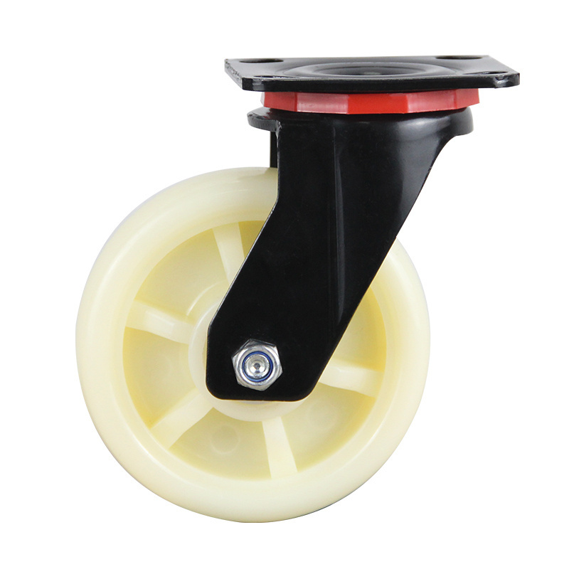 6inch casters 4568 inch Universal brake wheel 660LB universal nylon wheel heavy duty all terrain casters